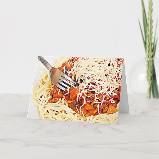 Carte Le 4 janvier est la Journée nationale des spaghett (Devant)