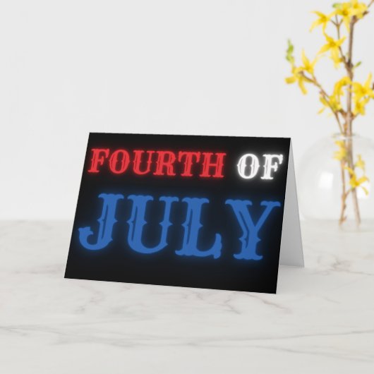 Carte Le 4 Juillet (Fleur jaune)