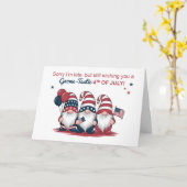 Carte Le 4 Juillet Dernier Gnomes (Fleur jaune)