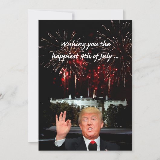Carte le 4 juillet le plus heureux de Donald Trump (Devant)