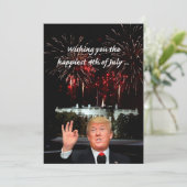 Carte le 4 juillet le plus heureux de Donald Trump (Debout devant)