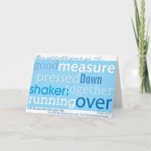 Carte Le 6h38 de Luc donnent et il vous sera donné