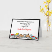 Carte Le 7 août est un emballage particulièrement grotes (Fleur jaune)