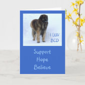 Carte Le "appui personnalisable, espoir, croient" la (Fleur jaune)