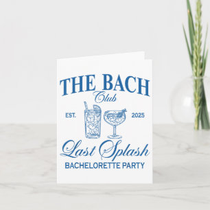 Carte Le Bach Club 2025 Dernier Splash Beach Bachelorett