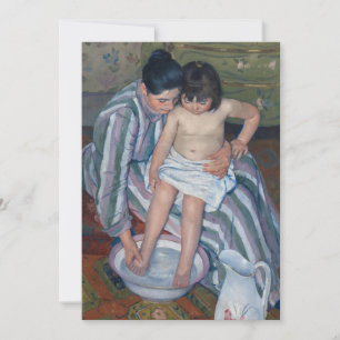 Carte Le bain de l'enfant Mary Cassatt