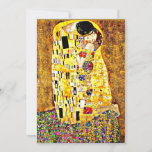Carte Le baiser, célèbre peinture de Gustav Klimt<br><div class="desc">Le Kiss,  peinture passionnée de l'artiste symboliste autrichien Gustav Klimt</div>