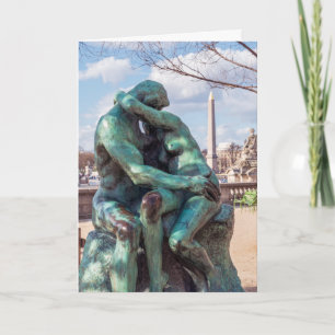 Carte Le baiser d'Auguste Rodin aux Tuileries, Paris