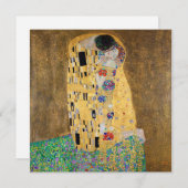 Carte Le baiser de Gustav Klimt (Devant / Derrière)