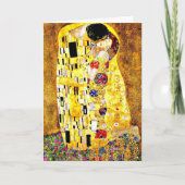 Carte Le Baiser de Gustav Klimt, beaux-arts (Devant)