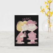 Carte Le baiser de la Saint-Valentin de Schroeder et Luc (Fleur jaune)