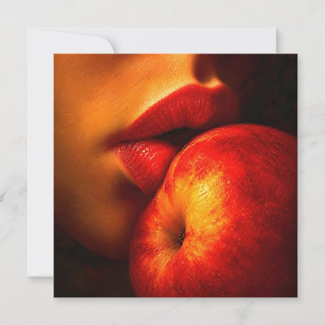 Carte Le Baiser de Nectarine – Un Portrait Intime (Devant)