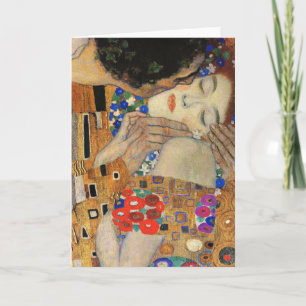 Carte Le Baiser (Détail) Gustav Klimt