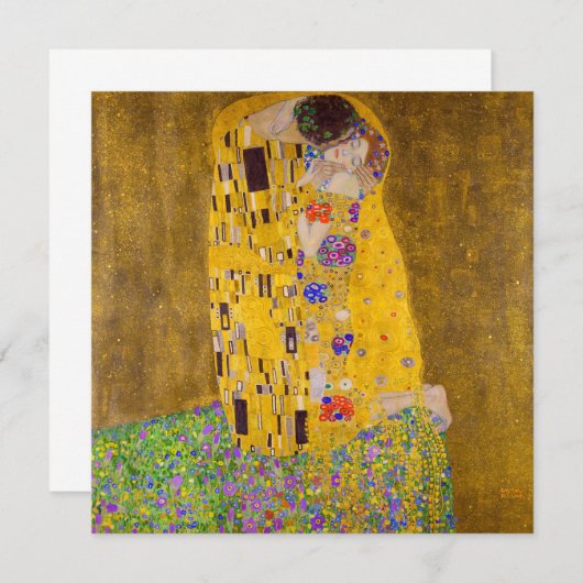 Carte Le baiser | Gustav Klimt | (Devant / Derrière)