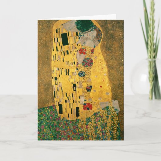 Carte Le Baiser - Gustav Klimt (Devant)