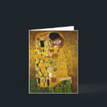 Carte Le baiser par Gustav Klimt<br><div class="desc">Le baiser par Gustav Klimt sur un carte pour notes !</div>
