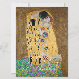 Carte Le Baiser par Gustav Klimt Joyeux Anniversaire