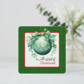 Carte Le bal de Noël vert (Debout devant)