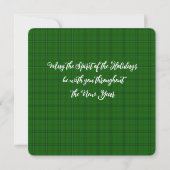 Carte Le bal de Noël vert (Dos)