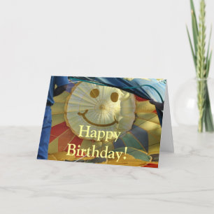 Carte Le ballon d'Airial gonflant Smilie font face à la
