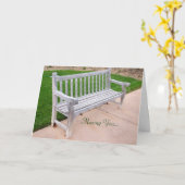 Carte Le Banc Solitaire (Fleur jaune)