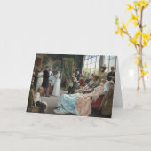 Carte Le baptême, 1892 (Fleur jaune)