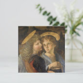 Carte Le baptême de Léonard de Vinci des anges du Christ (Debout devant)