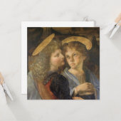 Carte Le baptême de Léonard de Vinci des anges du Christ (Devant/Arrière en situation)