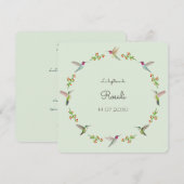 Carte Le baptême des colibris d'Anna (Devant / Derrière)