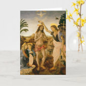 Carte Le baptême du Christ par Jean-Baptist (Fleur jaune)