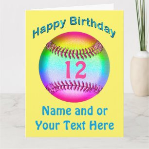Carte Le base-ball personnalisé mignon carde la GRANDE