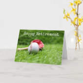 Carte Le baseball et la chauve-souris sont en retraite v (Fleur jaune)