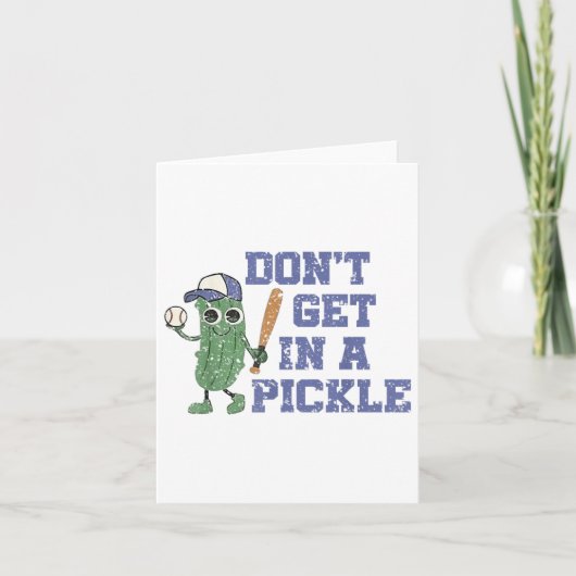 Carte Le Baseball Ne Se Trouve Pas Dans Une Bouche (Devant)