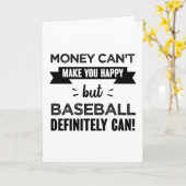 Carte Le baseball vous rend heureux (Fleur jaune)