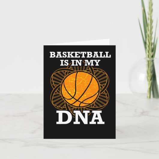 Carte Le Basket-Ball Est Dans Mon Adn (Devant)