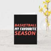 Carte Le Basket Est Ma Saison Préférée (Fleur jaune)