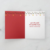 Carte Le Basset de Noël dans une niche (Intérieur)