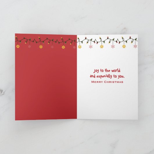 Carte Le Basset de Noël dans une niche (Intérieur)