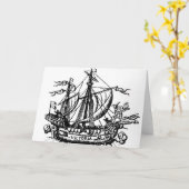 Carte Le bateau de Ferdinand Magellan 'Victoria' (Fleur jaune)