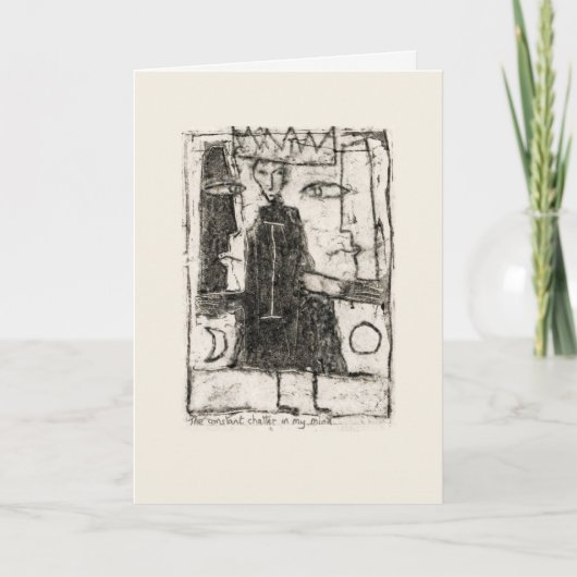 Carte Le bavardage constant dans mon esprit (Devant)