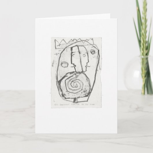 Carte Le bavardage constant dans mon esprit par Mike Hes (Devant)