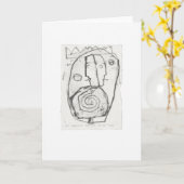 Carte Le bavardage constant dans mon esprit par Mike Hes (Fleur jaune)