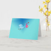 Carte Le bébé arrive (Fleur jaune)