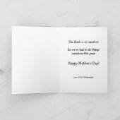 Carte Le Bébé de Mother's (Intérieur)