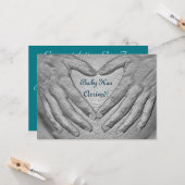 Carte Le bébé est arrivé (Devant/Arrière en situation)