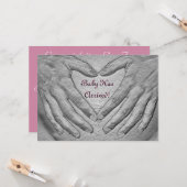 Carte Le bébé est arrivé (Devant/Arrière en situation)