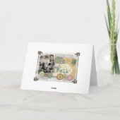 Carte Le bel oiseau avec s'est levé (Dos)