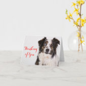 Carte Le Berger Australien Aussie Dog Penser À Vous (Fleur jaune)