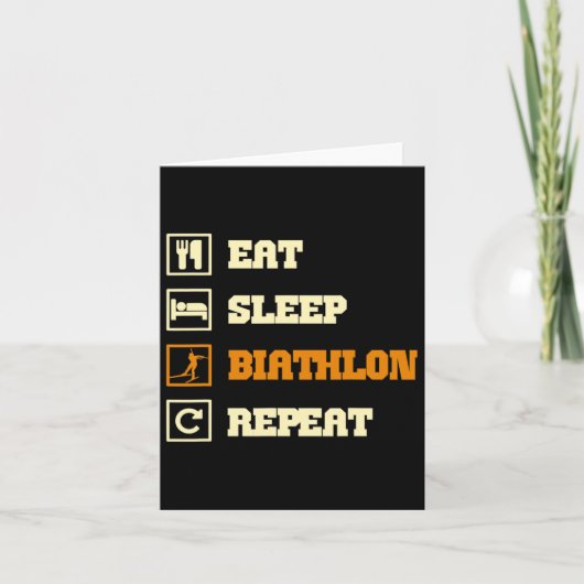 Carte Le biathlon dit (Devant)