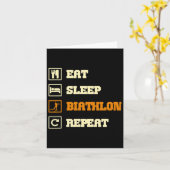 Carte Le biathlon dit (Fleur jaune)